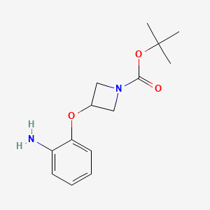 molecular formula C14H20N2O3 B12082615 tert-Butyl 3-(2-aminophenoxy)azetidine-1-carboxylate 
