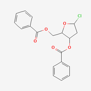 molecular formula C19H17ClO5 B12082631 a-D-erythro-Pentofuranosyl chloride, 2-deoxy-, dibenzoate (9CI) 