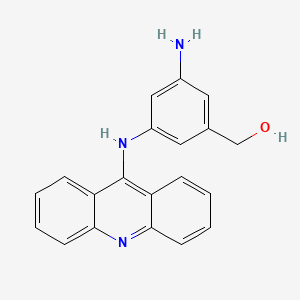 molecular formula C20H17N3O B1208264 3-(9-Acridinylamino)-5-(hydroxymethyl)aniline CAS No. 154310-42-6