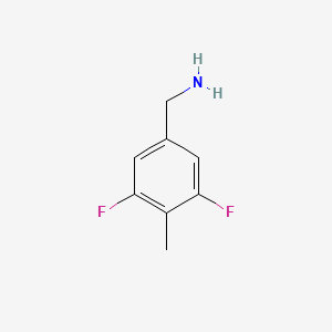 molecular formula C8H9F2N B12082660 3,5-Difluoro-4-methylbenzylamine 