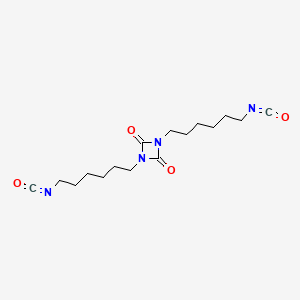 molecular formula C16H24N4O4 B1208268 1,3-Bis(6-isocyanatohexyl)-1,3-diazetidine-2,4-dione CAS No. 23501-81-7