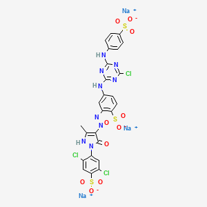 molecular formula C25H15Cl3N9Na3O10S3 B1208270 Cibacron Brilliant Yellow 3G-P CAS No. 50662-99-2