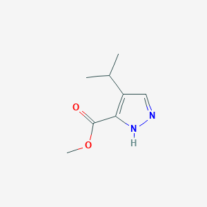 molecular formula C8H12N2O2 B12082701 Methyl 4-isopropyl-1H-pyrazole-3-carboxylate 