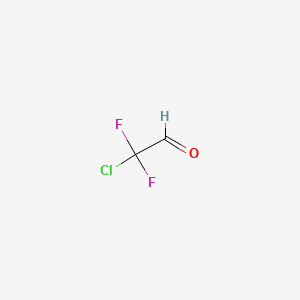 molecular formula C2HClF2O B1208273 Chlorodifluoroacetaldehyde CAS No. 811-96-1