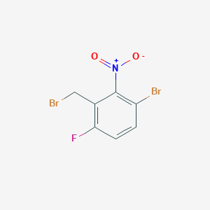 molecular formula C7H4Br2FNO2 B12082768 3-Bromo-6-fluoro-2-nitrobenzyl bromide 