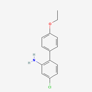 molecular formula C14H14ClNO B12082779 4-Chloro-4'-ethoxy-biphenyl-2-ylamine 