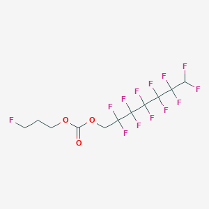 molecular formula C11H9F13O3 B12082787 1H,1H,7H-Perfluoroheptyl 3-fluoropropyl carbonate 