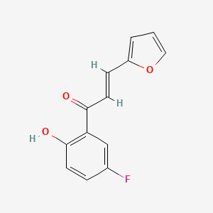 molecular formula C13H9FO3 B12082803 1-(5-Fluoro-2-hydroxyphenyl)-3-(2-furyl)prop-2-en-1-one 