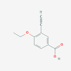 molecular formula C11H10O3 B12082807 4-Ethoxy-3-ethynylbenzoic acid 