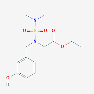 molecular formula C13H20N2O5S B12082808 Ethyl 2-((N,N-dimethylsulfamoyl)(3-hydroxybenzyl)amino)acetate 