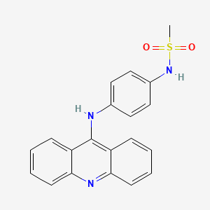 molecular formula C20H17N3O2S B1208281 4'-(9-Acridinylamino)methanesulfonanilide CAS No. 53478-38-9
