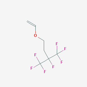 molecular formula C7H7F7O B12082823 4-(Ethenyloxy)-1,1,1,2-tetrafluoro-2-(trifluoromethyl)butane CAS No. 90999-86-3