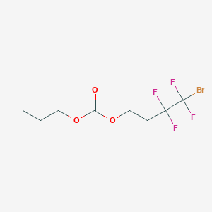 molecular formula C8H11BrF4O3 B12082829 4-Bromo-3,3,4,4-tetrafluorobutyl propyl carbonate 