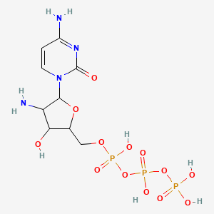 molecular formula C9H17N4O13P3 B12082923 2'-Amino-2'-deoxycytidine-5'-triphosphate 