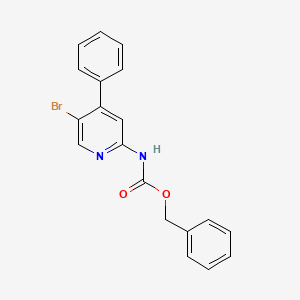 molecular formula C19H15BrN2O2 B12083004 Benzyl (5-bromo-4-phenylpyridin-2-yl)carbamate 