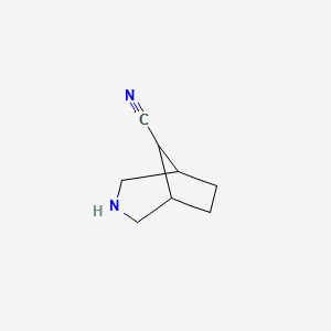 molecular formula C8H12N2 B12083042 3-Azabicyclo[3.2.1]octane-8-carbonitrile 