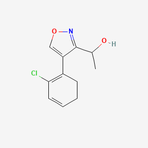 molecular formula C11H12ClNO2 B12083074 (R)-1-[5H-(Chlorophenyl)isoxazol-3-yl] ethanol 