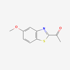 molecular formula C10H9NO2S B12083077 Ethanone, 1-(5-methoxy-2-benzothiazolyl)-(9CI) 