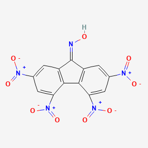 molecular formula C13H5N5O9 B12083089 N-(2,4,5,7-tetranitrofluoren-9-ylidene)hydroxylamine CAS No. 74339-82-5