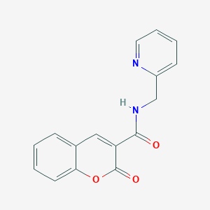 2-oxo-N-(2-pyridinylmethyl)-1-benzopyran-3-carboxamide