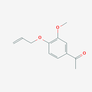 molecular formula C12H14O3 B12083097 1-{3-Methoxy-4-[(prop-2-en-1-yl)oxy]phenyl}ethan-1-one CAS No. 116218-80-5