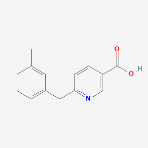 molecular formula C14H13NO2 B12083125 6-(3-Methylbenzyl)nicotinic acid 