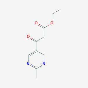 molecular formula C10H12N2O3 B12083141 Ethyl 3-(2-methylpyrimidin-5-yl)-3-oxopropanoate 