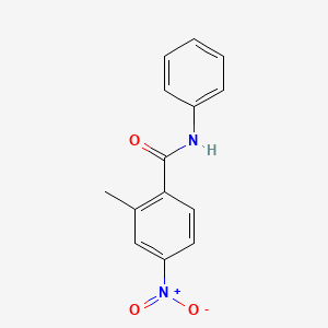 molecular formula C14H12N2O3 B12083160 2-methyl-4-nitro-N-phenylbenzamide 