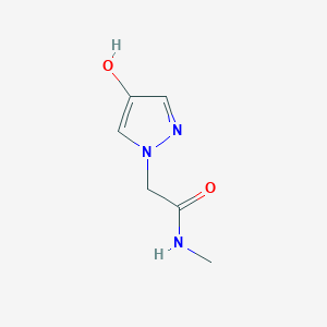 molecular formula C6H9N3O2 B12083175 2-(4-Hydroxy-1H-pyrazol-1-yl)-N-methylacetamide 