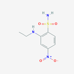 molecular formula C8H11N3O4S B12083190 2-(Ethylamino)-4-nitrobenzenesulfonamide 