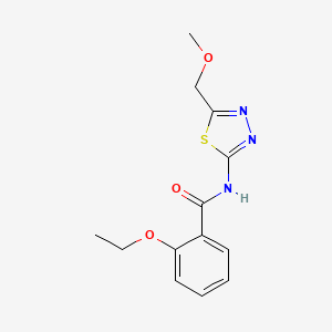 molecular formula C13H15N3O3S B1208320 2-ethoxy-N-[5-(methoxymethyl)-1,3,4-thiadiazol-2-yl]benzamide 