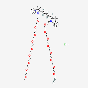 N-(m-PEG9)-N'-(propargyl-PEG8)-Cy5