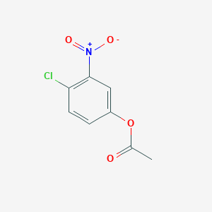 molecular formula C8H6ClNO4 B12083213 4-Chloro-3-nitrophenyl acetate CAS No. 39653-86-6