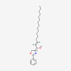 molecular formula C25H39NO2 B12083246 (E)-1-(2-phenyl-4,5-dihydro-1,3-oxazol-4-yl)hexadec-2-en-1-ol 