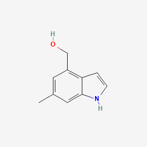 molecular formula C10H11NO B12083259 1H-Indole-4-methanol, 6-methyl- CAS No. 1090903-91-5