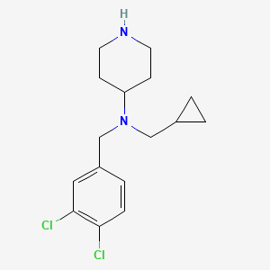 molecular formula C16H22Cl2N2 B12083269 N-(Cyclopropylmethyl)-N-(3,4-dichlorobenzyl)piperidin-4-amine 