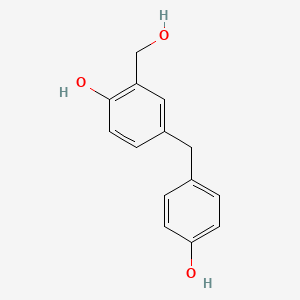 molecular formula C14H14O3 B1208328 4,4'-Dihydroxy-3-(hydroxymethyl)diphenylmethane CAS No. 21243-68-5