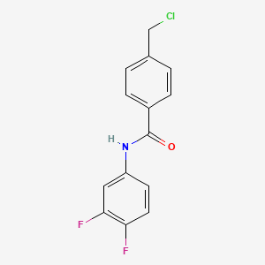molecular formula C14H10ClF2NO B12083294 4-Chloromethyl-N-(3,4-difluorophenyl)benzamide 