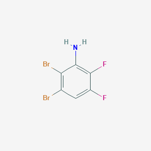 molecular formula C6H3Br2F2N B12083317 2,3-Dibromo-5,6-difluoroaniline 