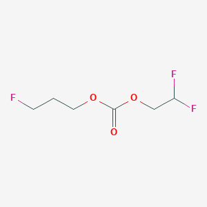 molecular formula C6H9F3O3 B12083324 2,2-Difluoroethyl 3-fluoropropyl carbonate 