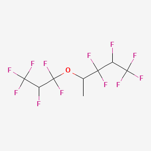 molecular formula CF3CFHCF2OCH(CH3)CF2CFHCF3<br>C8H6F12O B12083325 Pentane, 1,1,1,2,3,3-hexafluoro-4-(1,1,2,3,3,3-hexafluoropropoxy)- CAS No. 870778-34-0