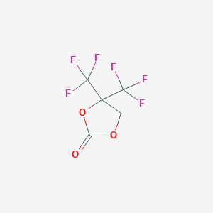 molecular formula C5H2F6O3 B12083364 4,4-Bis(trifluoromethyl)-1,3-dioxolan-2-one 