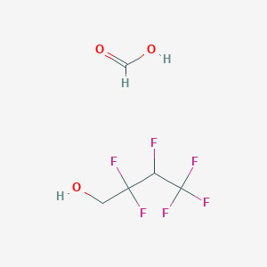 molecular formula C5H6F6O3 B12083392 1-Butanol, 2,2,3,4,4,4-hexafluoro-, formate CAS No. 104725-00-0