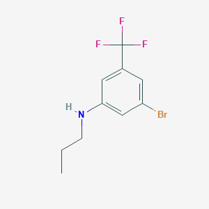 molecular formula C10H11BrF3N B12083406 3-bromo-N-propyl-5-(trifluoromethyl)aniline 