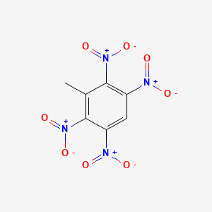 molecular formula C7H4N4O8 B12083418 Benzene, 3-methyl-1,2,4,5-tetranitro- CAS No. 102367-91-9