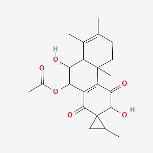 molecular formula C22H28O6 B1208344 Coleon O CAS No. 56197-47-8