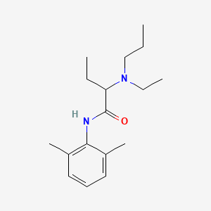 molecular formula C17H28N2O B1208345 Etidocaine CAS No. 36637-18-0