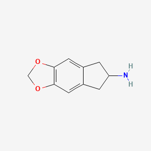 molecular formula C10H11NO2 B1208349 5,6-Methylenedioxy-2-aminoindane CAS No. 132741-81-2