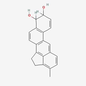 molecular formula C21H18O2 B1208350 trans-9,10-Dihydro-9,10-dihydroxy-3-methylcholanthrene CAS No. 67481-32-7