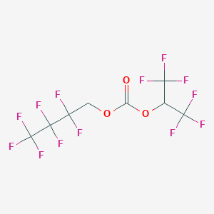 molecular formula C8H3F13O3 B12083543 2,2,3,3,4,4,4-Heptafluorobutyl hexafluoroisopropyl carbonate 
